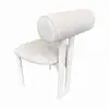 Tombak Ahşap Sandalye - Beyaz