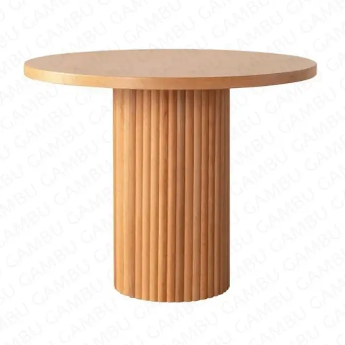 Ahşap Bohem Masa Turuncu