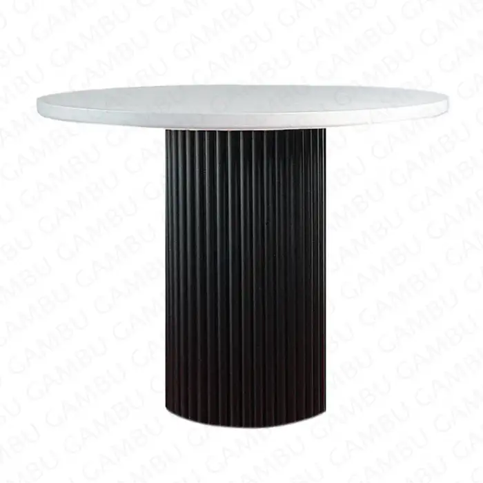 Ahşap Bohem Masa Siyah Beyaz