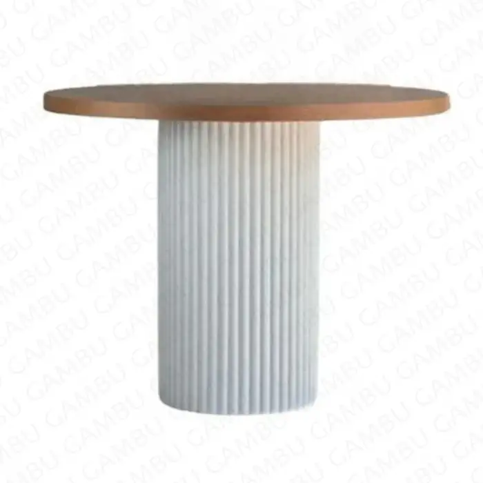 Ahşap Bohem Masa Yuvarlak