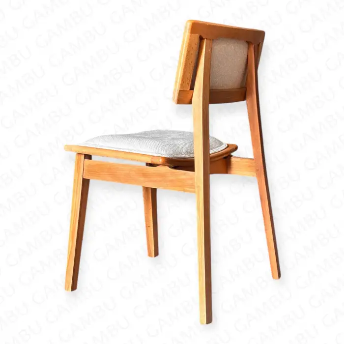 Alegra Döşemeli Ahşap Sandalye - Naturel