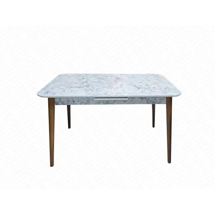 Beyaz Mermer Kelebek Masa