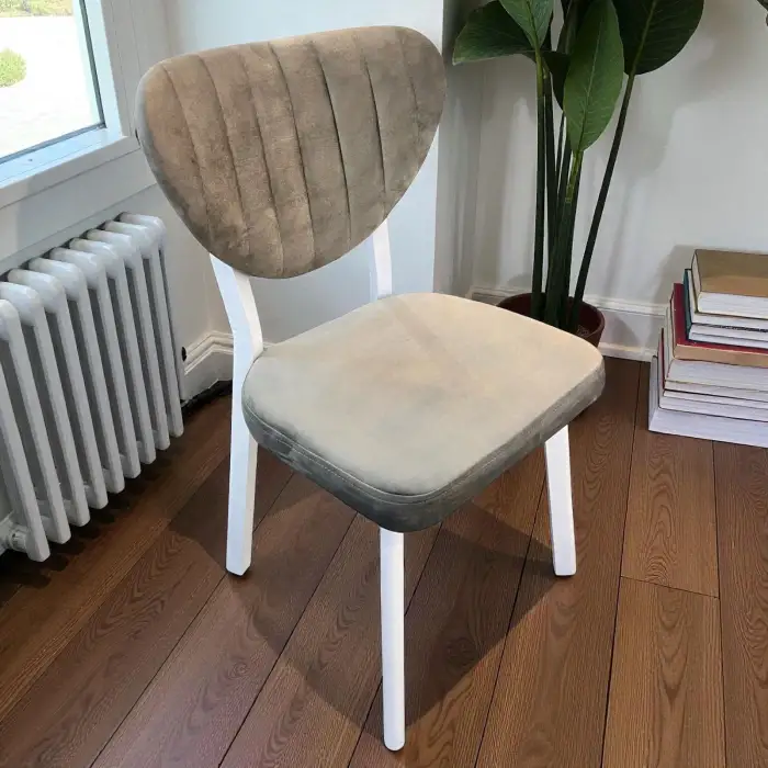 Elma Metal Sandalye - Beyaz