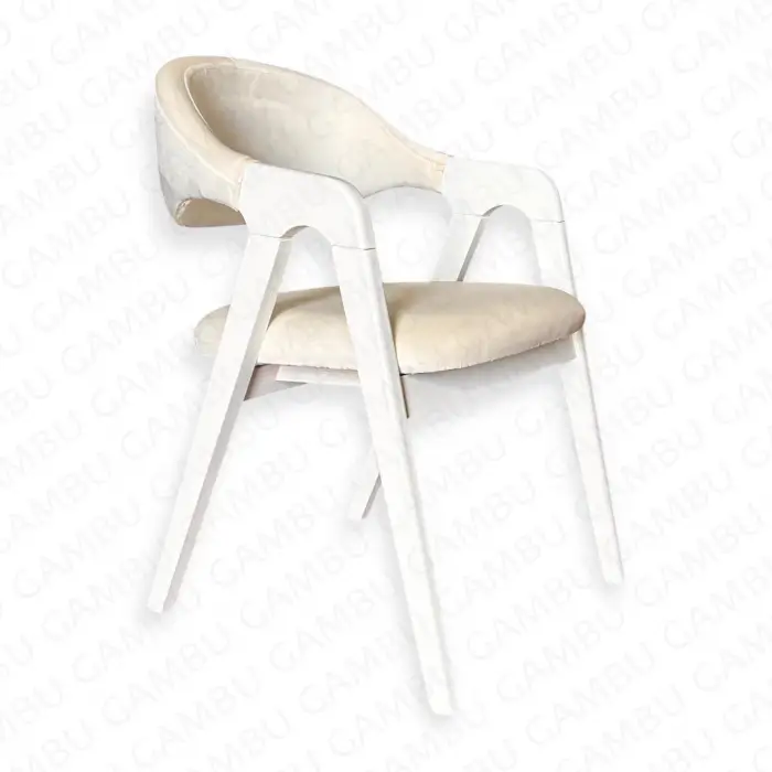 Hanzade Ahşap Sandalye - Beyaz