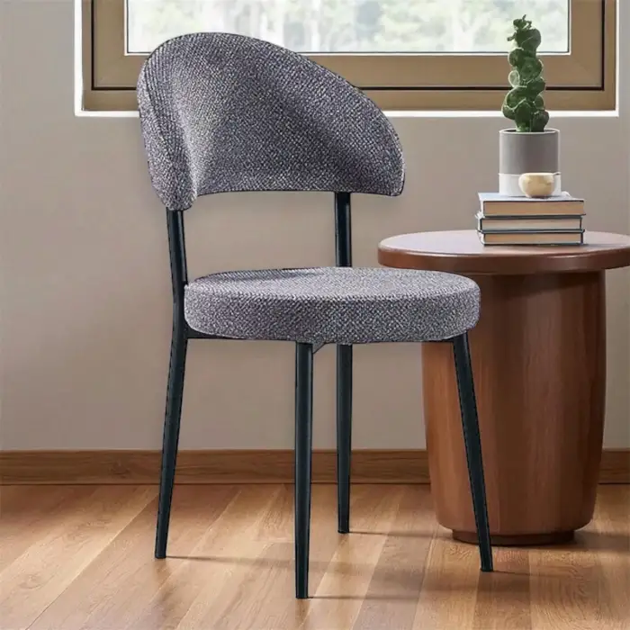 Hilal Metal Sandalye - Siyah