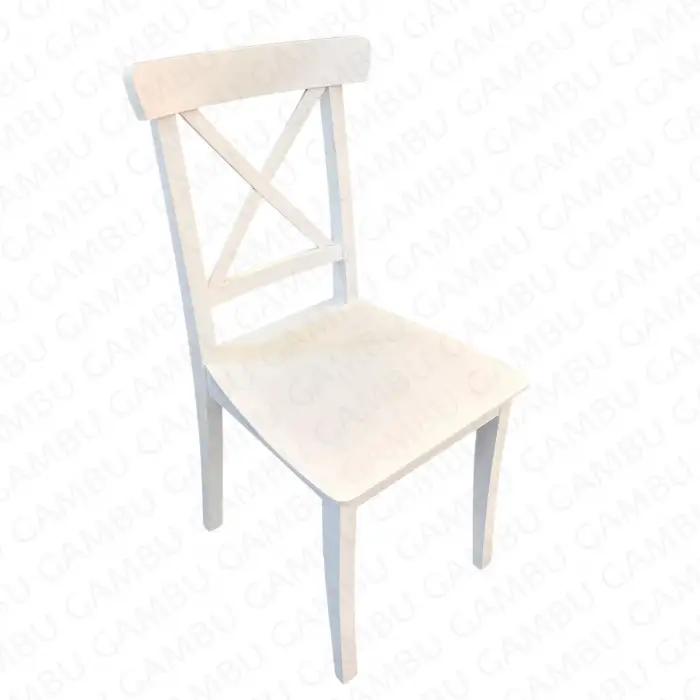 İkea Ahşap Sandalye - Beyaz