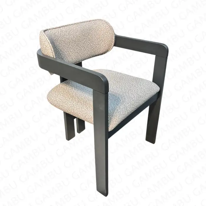 T Ahşap Sandalye - Antrasit