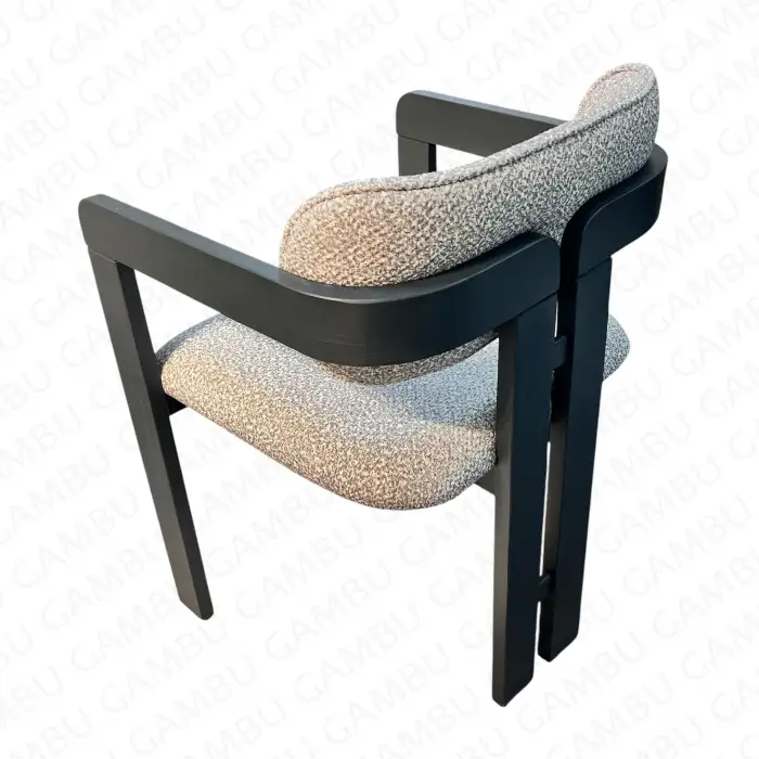 T Ahşap Sandalye - Antrasit