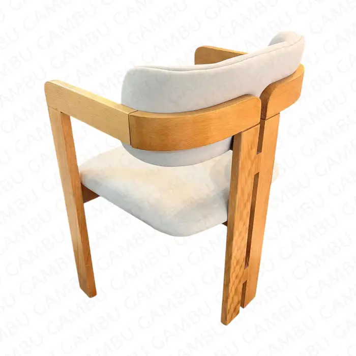 T Ahşap Sandalye - Naturel