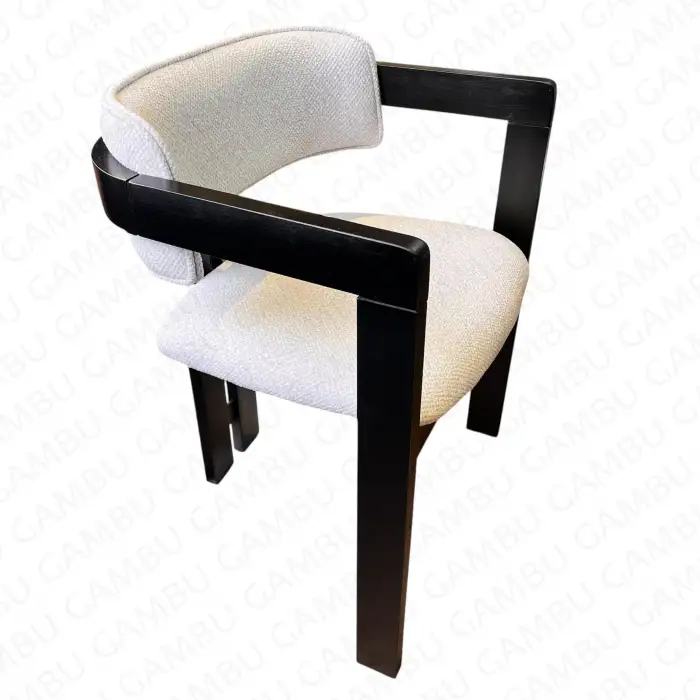 T Ahşap Sandalye - Siyah