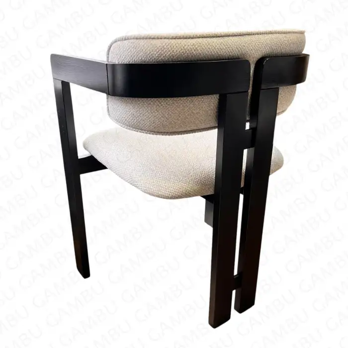 T Ahşap Sandalye - Siyah