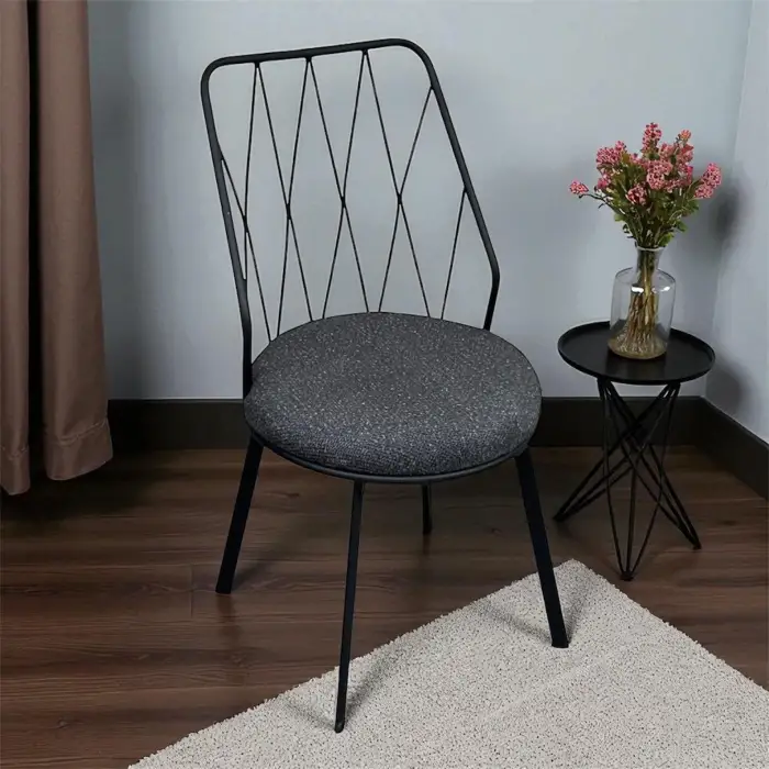 Yıldız Metal Sandalye - Siyah