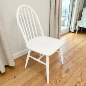 Ada Ahşap Sandalye - Beyaz