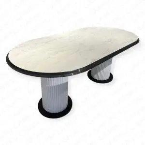 CTP Masa Marmo - Beyaz Sur Ayak