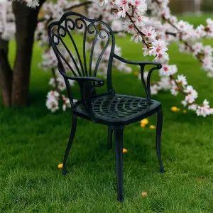 Döküm Siyah Sandalye