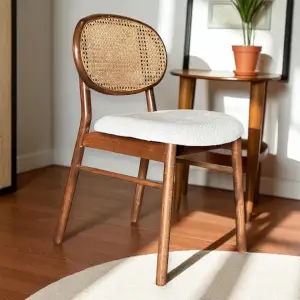 Miami Hasırlı Ahşap Sandalye - Ceviz