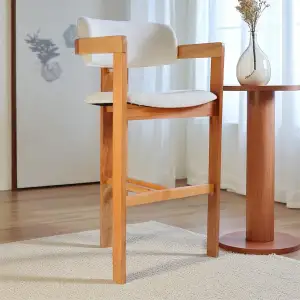 T Bar Ahşap Sandalye - Naturel