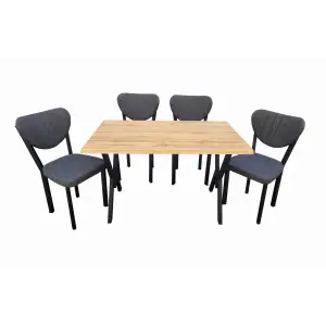 Verzalit Masa - Elma Metal Sandalye