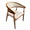 Gazel Hasırlı Ahşap Sandalye - Ceviz