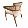 Gazel Hasırlı Ahşap Sandalye - Ceviz