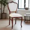 Klasik Döşemeli Ahşap Sandalye - Ceviz