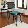 Sofa Hasırlı Ahşap Sandalye - Siyah