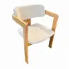 T Ahşap Sandalye - Naturel
