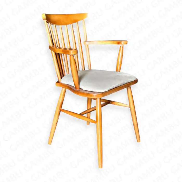 Royal Kollu Ahşap Sandalye - Ceviz