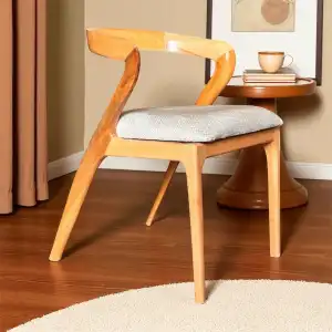 Akrep Ahşap Sandalye - Naturel