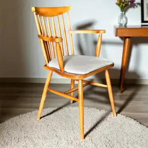 Royal Kollu Ahşap Sandalye - Ceviz