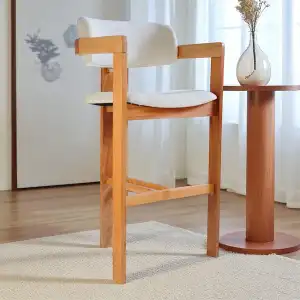 T Bar Ahşap Sandalye - Naturel