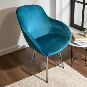 Tombul Metal Sandalye - Gümüş