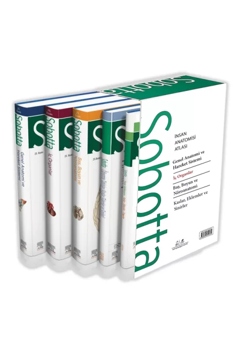 Sobotta İnsan Anatomisi Atlası Seti 5 Cilt ( 25. En Son Baskı - Türkçe 13. En Son Baskı)