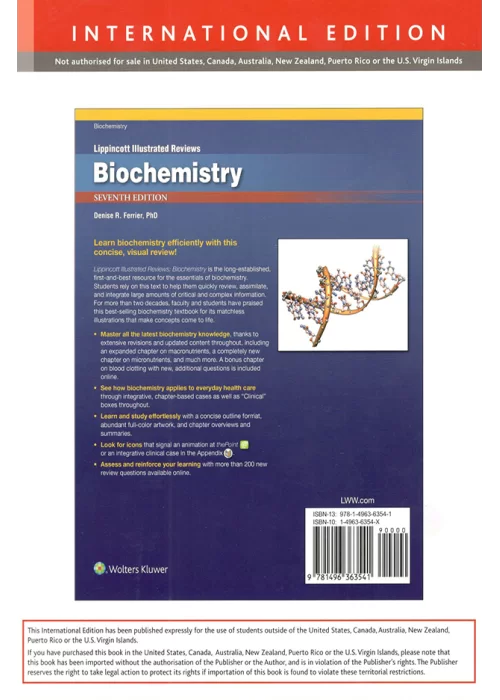 Lippincott Illustrated Reviews Biochemistry Seventh Edition (IST)