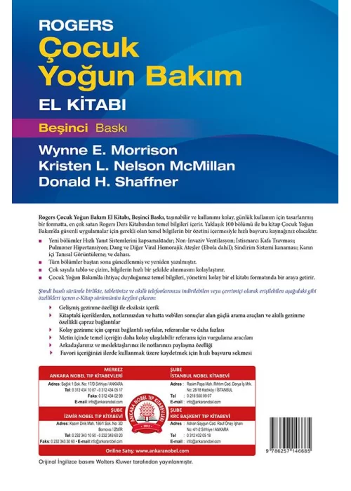 Rogers Çocuk Yoğun Bakım El Kitabı
