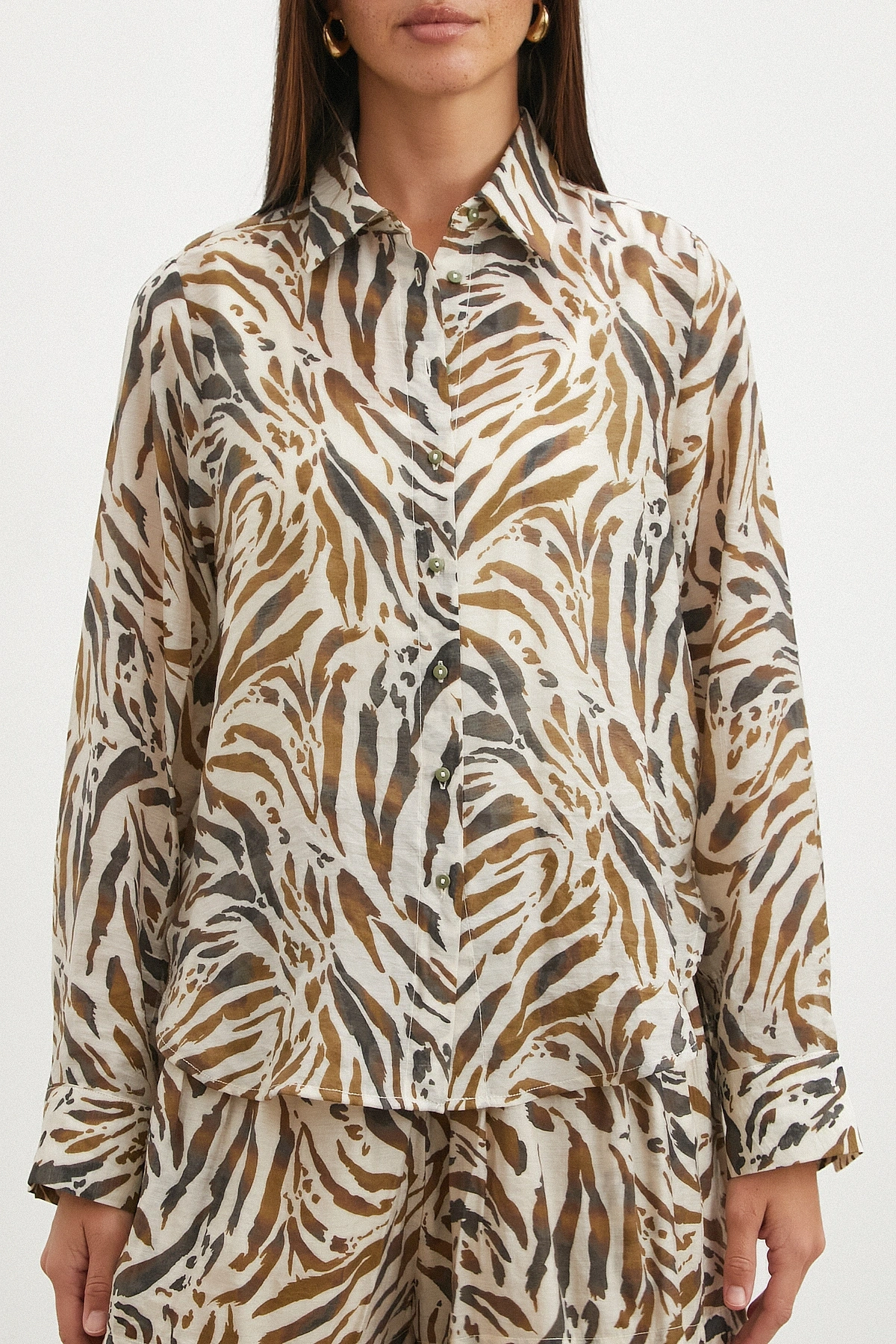Animal Print Gömlek