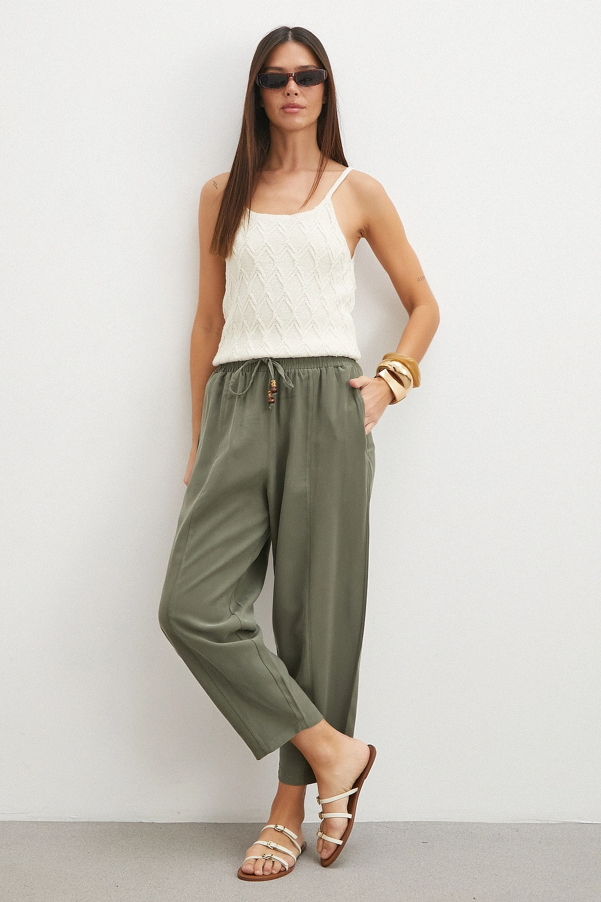 Askılı Crop Triko