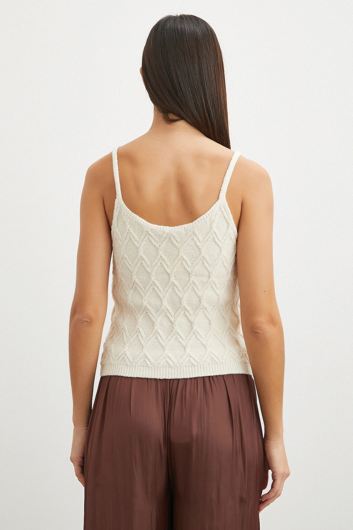 Askılı Crop Triko