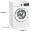 Siemens WG42A2X3TR iQ300 Çamaşır Makinesi 9 kg maks. 1200 dev./dak.