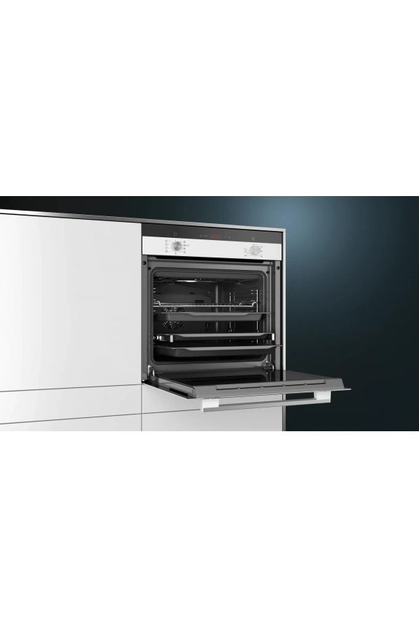 Siemens iQ300 Buhar Destekli Ankastre Fırın 60 x 60 cm Beyaz