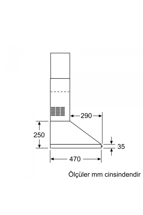 Siemens iQ100 Duvar Tipi Davlumbaz 60 cm