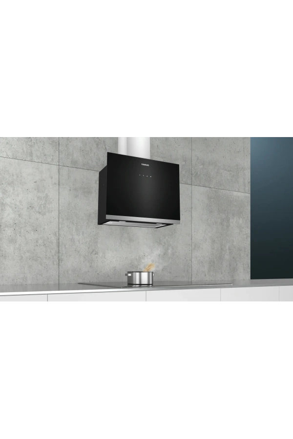 Siemens iQ500 Duvar Tipi Davlumbaz 60 cm Siyah Cam