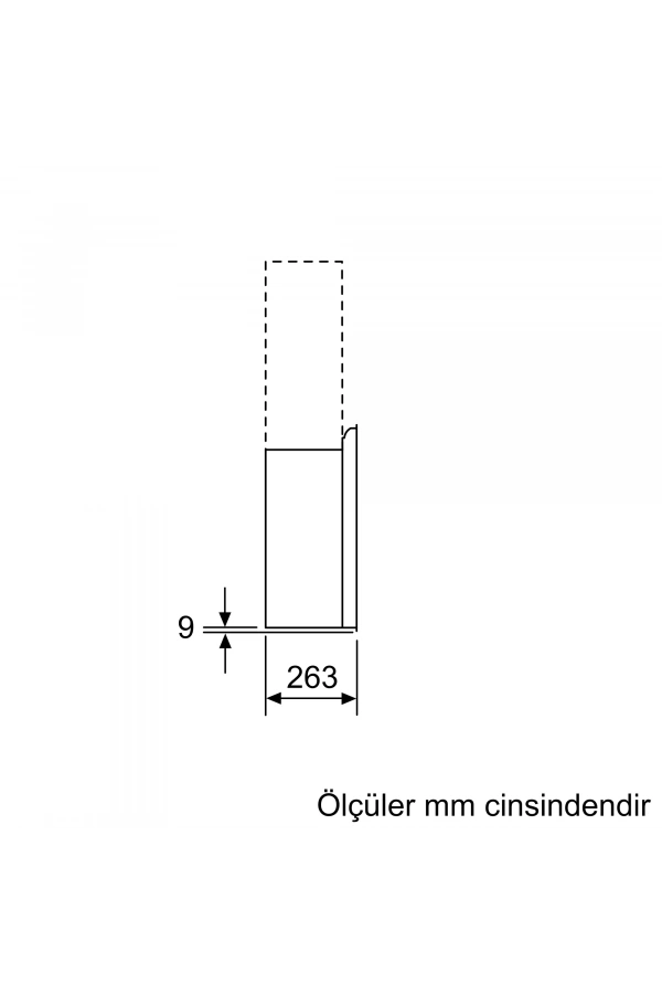 Siemens iQ500 Duvar Tipi Davlumbaz 90 cm Siyah Cam