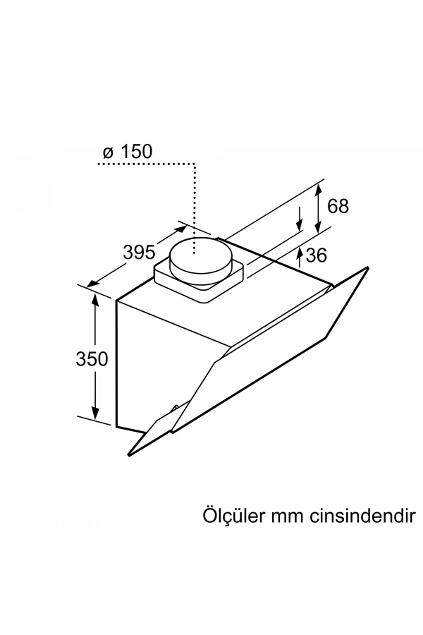 Siemens iQ300 Duvar Tipi Davlumbaz 60 cm