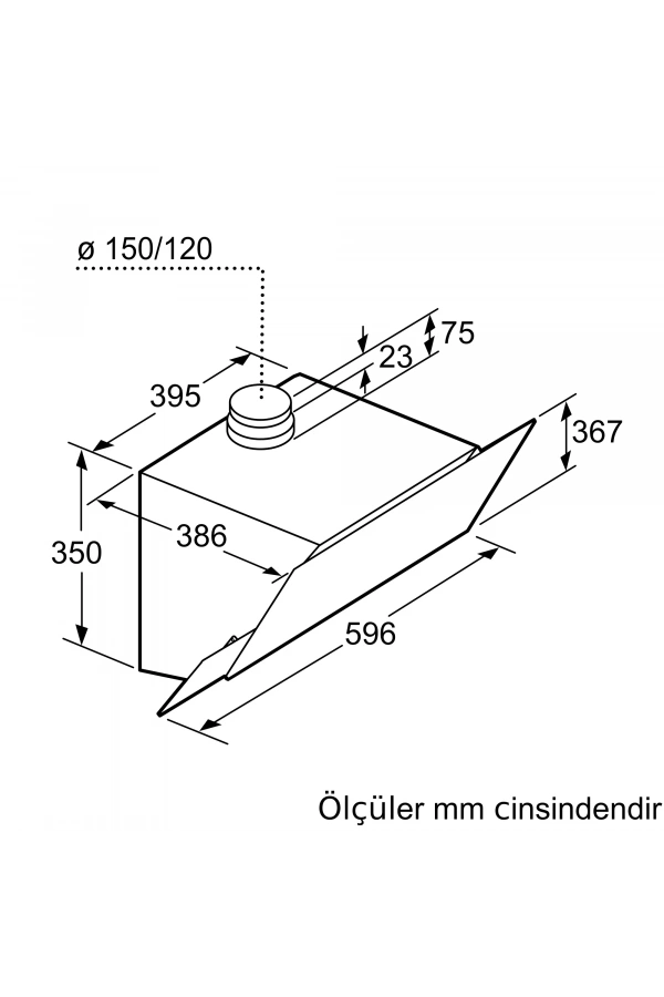 Siemens iQ300 Duvar Tipi Davlumbaz 60 cm