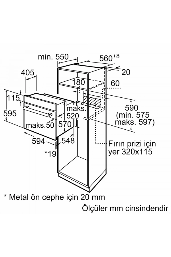 Siemens iQ500 Ankastre Fırın 60 x 60 cm