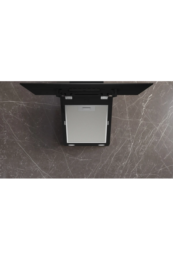 Siemens iQ100, Duvar tipi davlumbaz, eğimli cam tasarım, 60 cm, antrasit gri