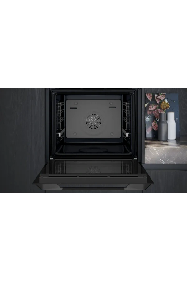 Siemens iQ300 Buhar Destekli Ankastre Fırın 60 x 60 cm darkSteel Line