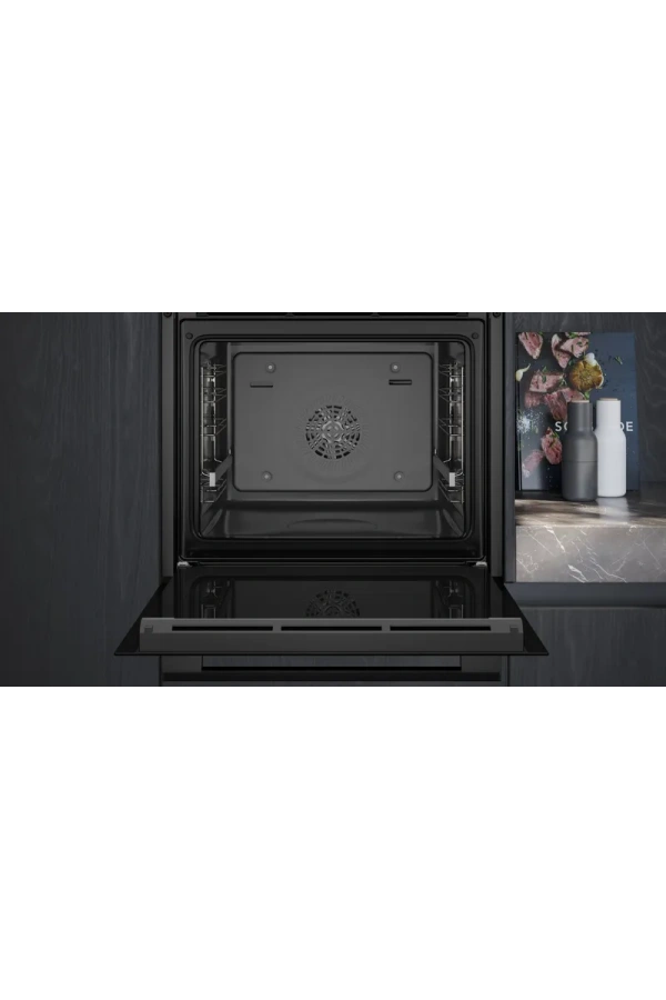 Siemens iQ300 Buhar Destekli Ankastre Fırın 60 x 60 cm Siyah inox