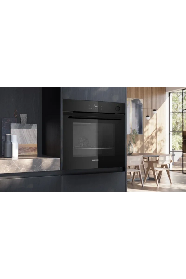 Siemens iQ300 Buhar Destekli Ankastre Fırın 60 x 60 cm Siyah inox